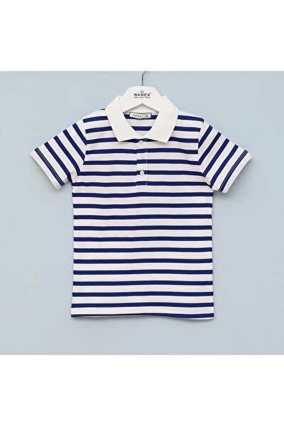 WANEX Tricou cu gât polo pentru băiat - mânecă scurtă - 16867 - alb - Saks