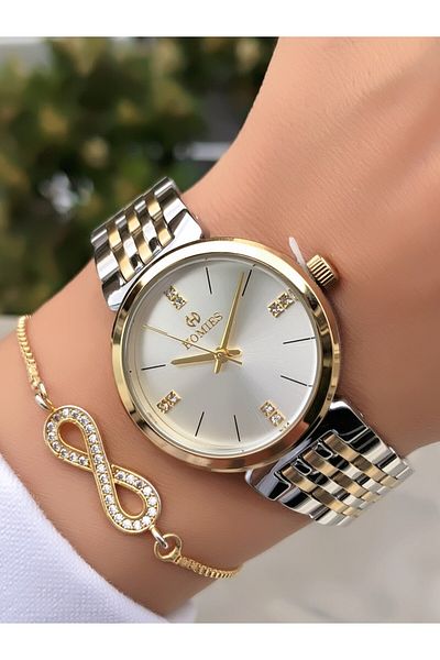 Homies Original Invoice Waterproof Women's Wrist Watch with Bracelet Gift