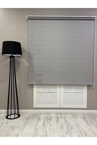 mep mekanik Lüks Güneşlik Düz Stor Perde Açık Gri