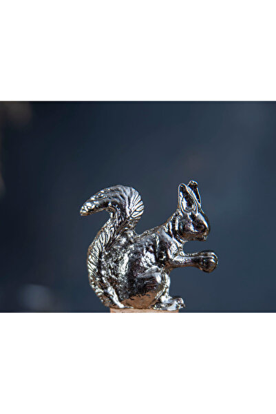 MIARIK DESIGN & DEKORASYON Sincap Dekoratif Hayvan, Yaprak Figürlü Metal Obje...