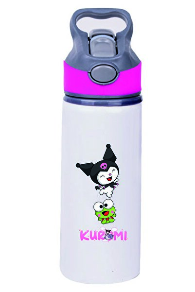 DKDZ SHOP زجاجة مياه معدنية مطبوعة من كورومي مع شفاطة - 010