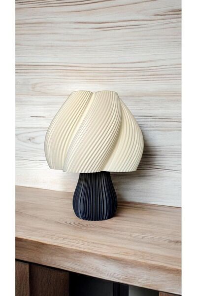 Limon 3D Desing Luminaura Modern Tasarımlı Şık Abajur | Dekoratif Masa Lambası Yatak Odası, Salon Ve Ofis Aydınlatma