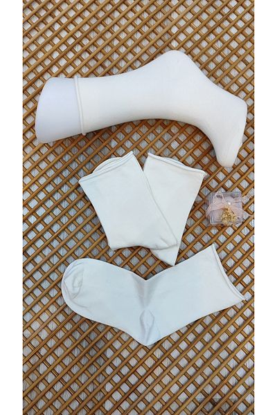 Rocks For Diabetic Medical Combed Cotton 3 Pairs Women's Seamless Socks - No Elastic