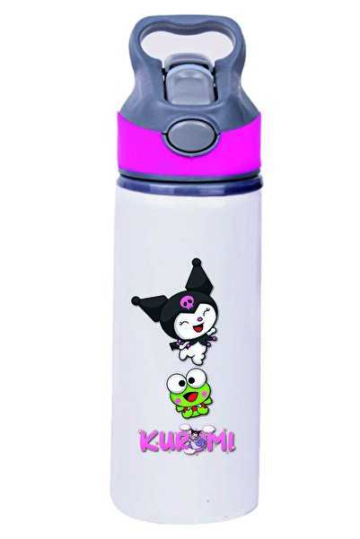 DKDZ SHOP زجاجة مياه معدنية مطبوعة من كورومي مع شفاطة - 004