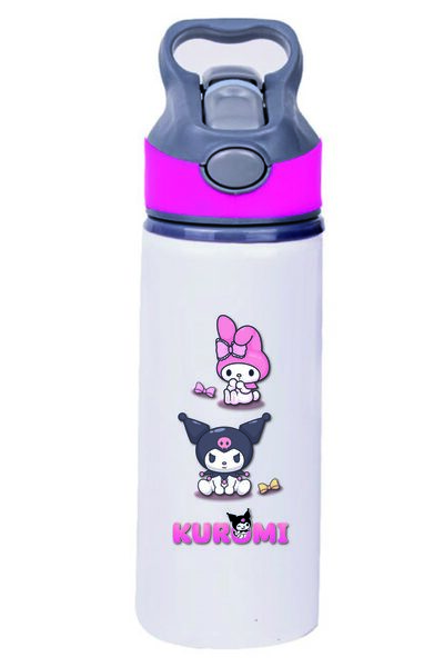 DKDZ SHOP زجاجة مياه معدنية مطبوعة من كورومي مع شفاطة - 003