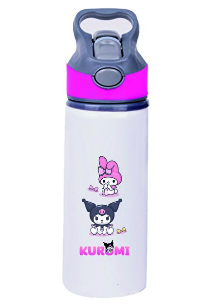 DKDZ SHOP زجاجة مياه معدنية مطبوعة من كورومي مع شفاطة - 008