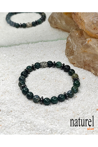 Naturel Tılsım سوار للجنسين من حجر العقيق الطبيعي