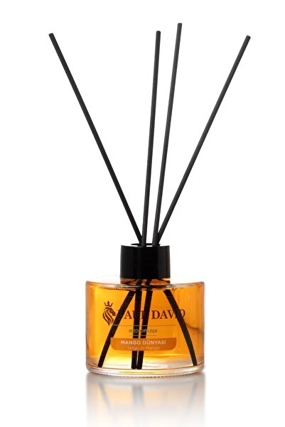 Paul David Mango Dünyası Yüksek Koku Yayılımlı Dekoratif Bambu Çubuklu Oda Ko...