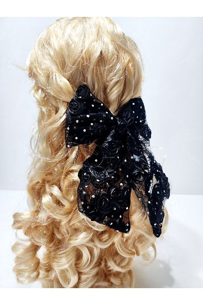 ARBABAG&ACCESSORY PANGILĂ DE ȚESĂTURĂ GUipură DETALIE ROSE MODEL FUNDĂ CLIP FEMEIE CATARAMĂ