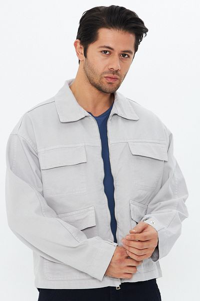Oyga Ανδρικό τζιν μπουφάν Oversize Fit