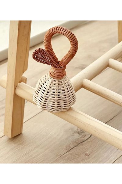 AFRALYAHOME Baby Maracas Rattle Pear Shaped Teether 15 Cm