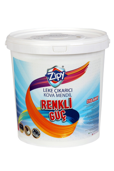 zipy Güçlü Leke Çıkarıcı Islak Kova Mendil 250 Adet Temizlik Bezi