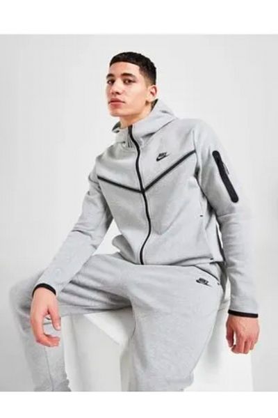 Tonlavar Sportswear Tech Fleece Grey Νέο Σετ αθλητικών