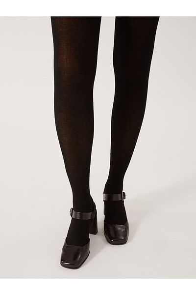 LC Waikiki Lcw Dream Black Women's Solid Pantyhose