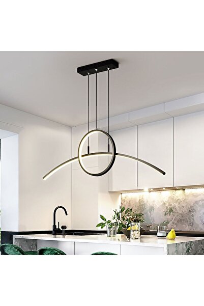 voxlamp lighting solutions Arcircle Samsung Ledli 36cm Çember 120cm Kavisli Düz Profil Sarkıt Led Avize