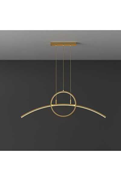 voxlamp lighting solutions Arcircle Samsung Ledli 36cm Çember 120cm Kavisli Düz Profil Sarkıt Led Avize