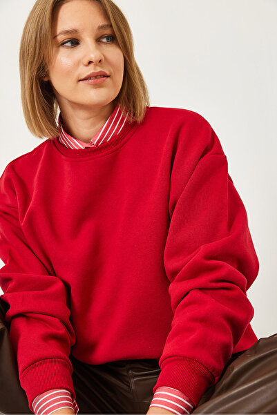 Bianco Lucci Crew nyakú női pulóver - emelt alapmodell 60251640