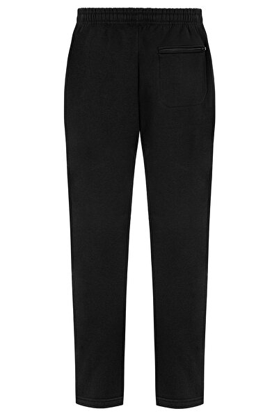 REMSA Ανδρικό υφασμάτινο παντελόνι υψηλής ποιότητας με τρεις κλωστές, 3 τσέπες, REA-02 Μαύρο