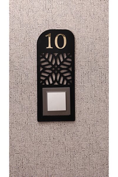 vagondecor VG094 - Kapı zili çerçevesi (Numara yazdırılabilir) Dekoratif Kapı...