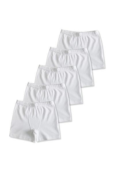 GizaKids 95% Cotton Boys Single Jersey Combed Cotton Boxer Briefs Underwear Set of 5
