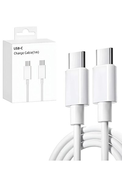 Kyrotech TYPE-C Şarj Kablosu USB C - USB C PD 3.0 iPhone 15 Pro Max Samsung S23 S22 S21 A54 Pixel iPad Uyumlu