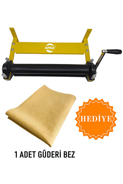 Apex Bilyeli Oto Yıkama Bez Sıkma Paspas Sıkma Merdanesi 40 Santim Güderi Bez...
