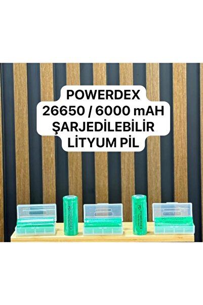 powerdex 26650 3.7v 6000mah Li-ion Pil 26x65mm