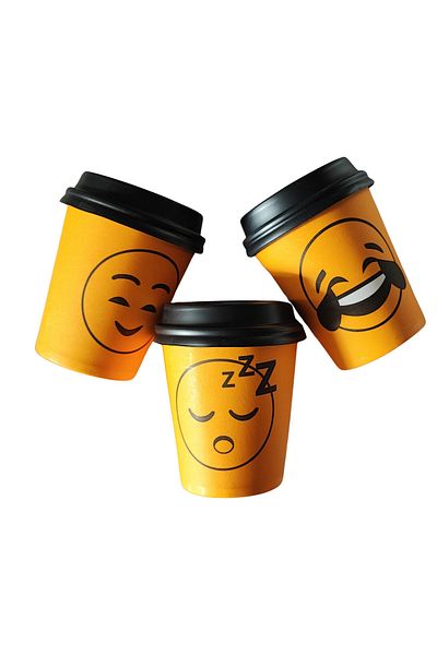 maycup 7 Oz 200ml Cardboard Cup 500 Pieces Blue Checkered Pattern 500 Pieces Cup Lid