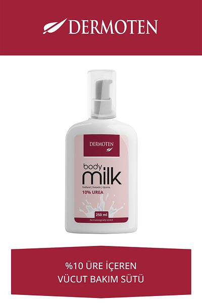 Dermoten 250ml Urea Moisturizing Body Care Milk - 10%