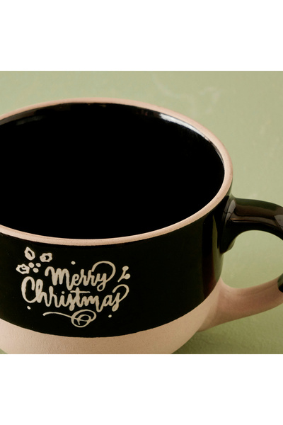 Bella Maison Chris New Year's Mug Black (490 Cc)