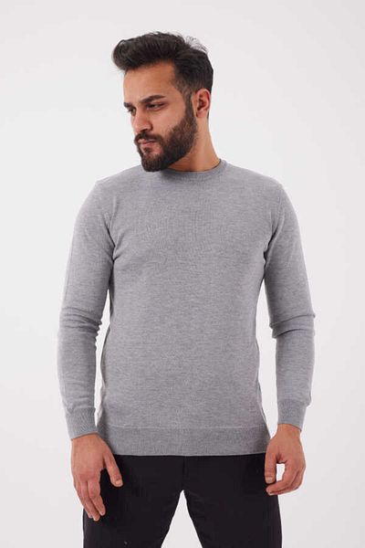 KAPTAN TRİKO Men's Crew Neck Sweater - Cotton, Model 5590