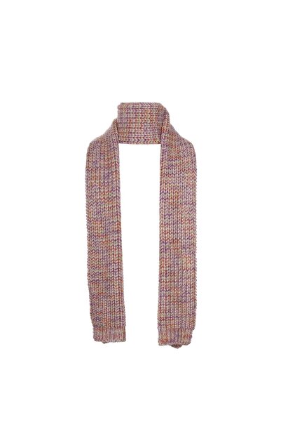 Fonem Unisex Wick Knitted Scarf Fo 4592 Salmon Premium Unisex Multi-Colored W...