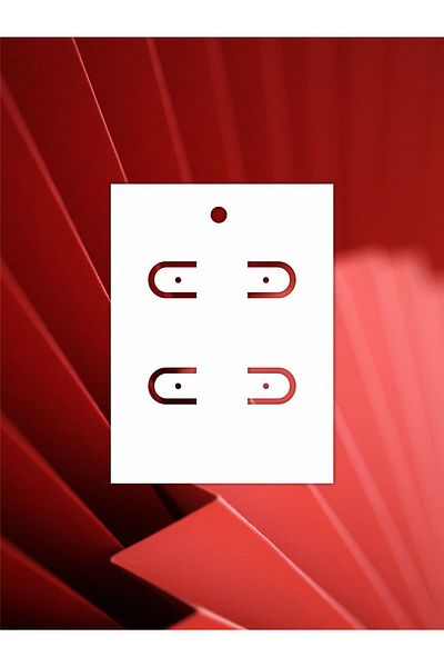 Grdall 50 Pcs White Earring Card 2 Pcs Earring Card Unprinted Jewelry Card