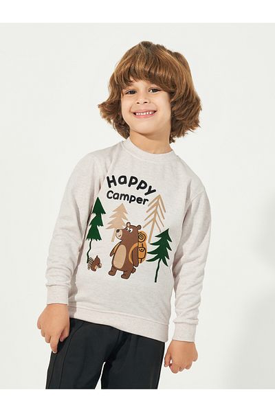 Styli Bear Graphic Print Sweatshirt