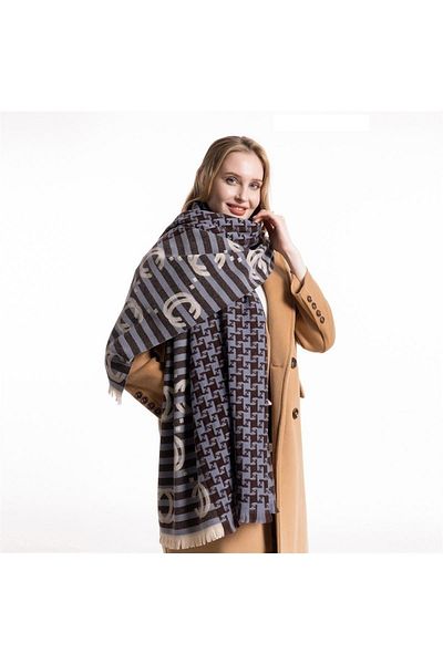 FENZA SCARF Fenza Y-830-1 Wool Cashmere Scarf