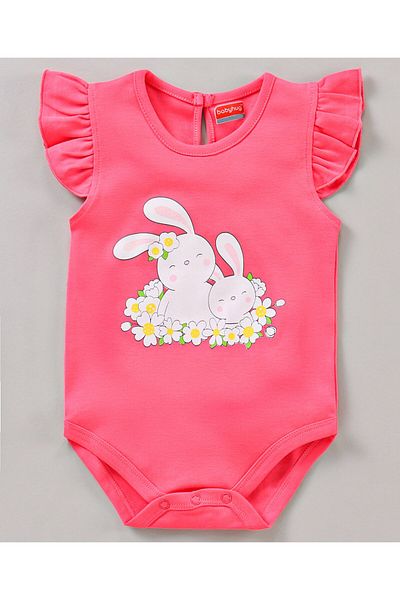 Babyhug %100 Pamuklu Uçuşan Kollu Tek Parçalar çok Renkli 3'lü Paket - çok Renkli