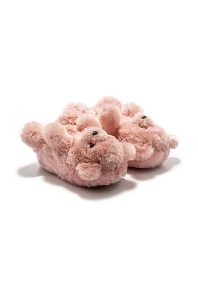 Twigy Γυναικείες παντόφλες Dusty Rose Teddy - Animal, μέγεθος 36/41