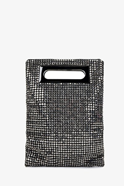 Valmenti Geantă de umăr vegană metalizată pentru femei