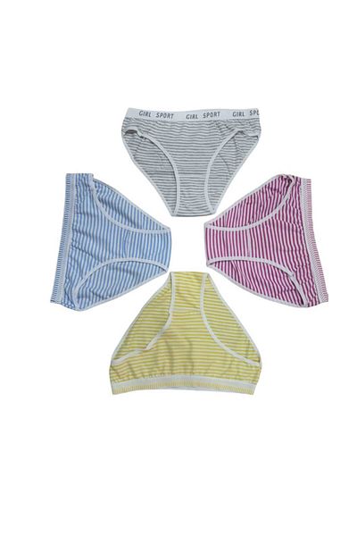 MODY Stripes Waist Thick Elastic Sports Panty