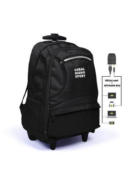 Yaygan Coral High Sport Squadry Backpack(Usb+Aux Sok) 23251