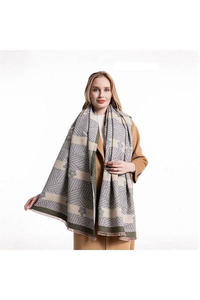 FENZA SCARF Fenza Y-809-3 Wool Cashmere Scarf