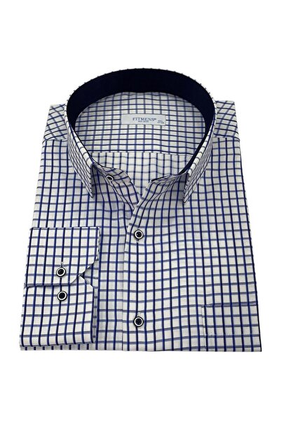 Fitmens Classic Short Sleeve Cross Filafil Pattern Buttoned Collar Gift Boxed...