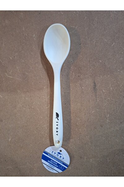 IVORY Non-Flammable Non-Stick 2-Piece Small (20 cm) Silicone Spoon Food Spoon