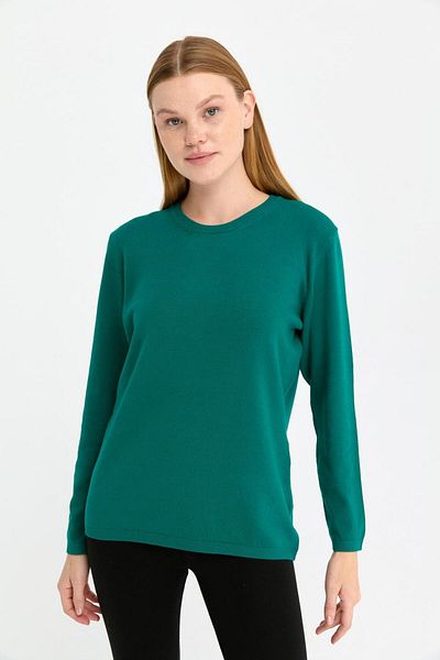 Desen Triko Lycra Basic μακρυμάνικη γυναικεία μπλούζα - O-neck Early BC