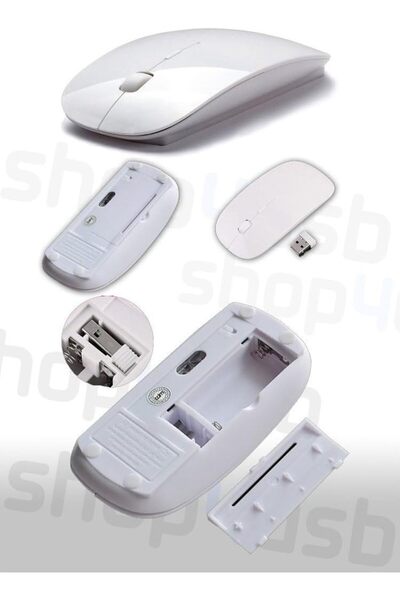 ATAELEKTRONİK Ultra Slim Kablosuz Wıreless Optik Fare Mouse Maus 2.4g Usb