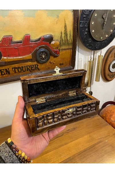 ANTİKA AYAL Wooden Pencil Holder