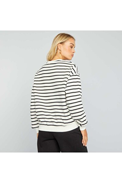 KIABI Printed sweatshirt WHITE