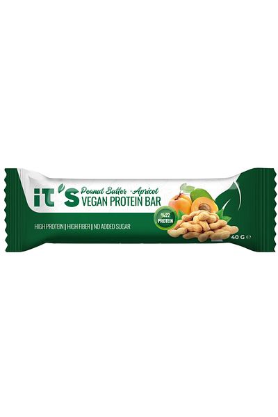 it's Vegan Protein Bar - with Peanut Butter and Apricot - 40g X 12 Pieces