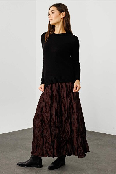 Hooopstore Πλεκτό Crew Neck Fit Μαύρο Πουλόβερ