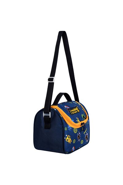 Waddell Robot Patterned Licensed Thermal Lunchbox - Girl Boy Primary School Quality